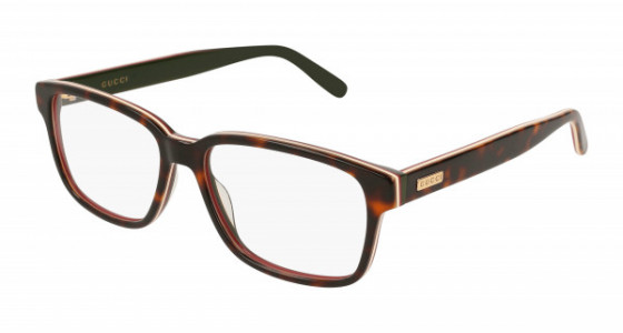 Gucci GG0272O Eyeglasses, 006 - HAVANA with TRANSPARENT lenses