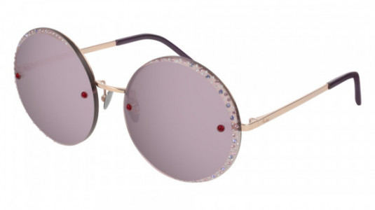 Pomellato PM0060S Sunglasses, 006 - GOLD with PINK lenses
