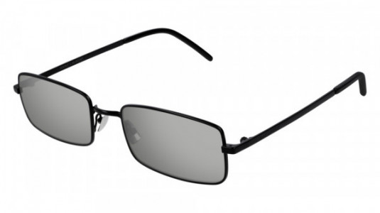 Saint Laurent SL 252 Sunglasses, 002 - BLACK with SILVER lenses