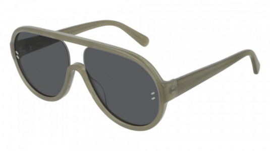 Stella McCartney SC0153S Sunglasses, 003 - GREEN with SMOKE lenses