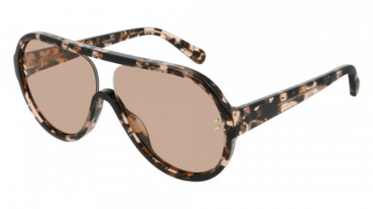 Stella McCartney SC0153S Sunglasses, 004 - HAVANA with BROWN lenses