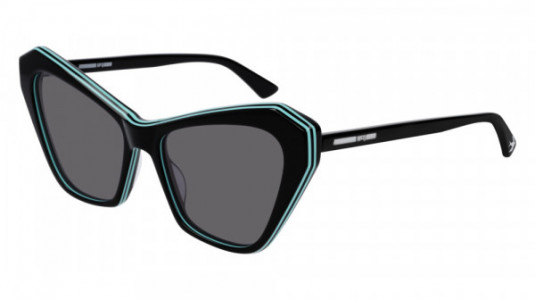 McQ MQ0151S Sunglasses, 002 - BLACK with GREY lenses