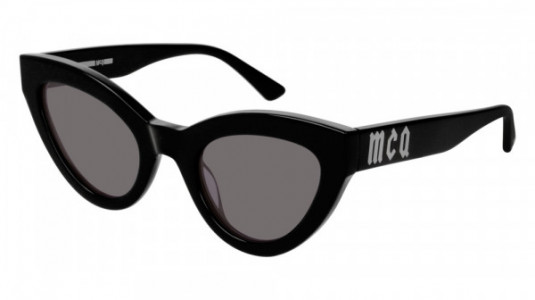 McQ MQ0152S Sunglasses, 001 - BLACK with GREY lenses