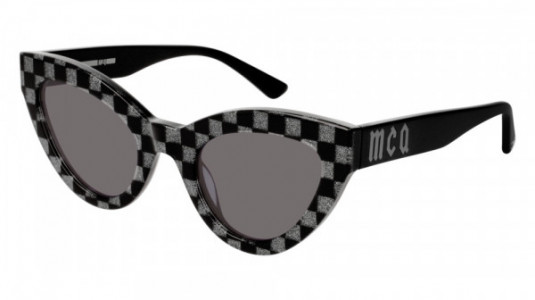 McQ MQ0152S Sunglasses, 002 - BLACK with GREY lenses