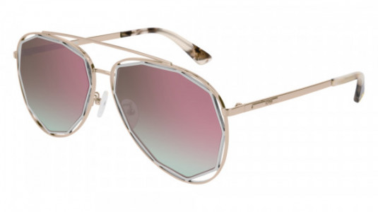 McQ MQ0175SA Sunglasses, 003 - GOLD with PINK lenses