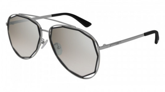McQ MQ0175SA Sunglasses, 004 - RUTHENIUM with SILVER lenses