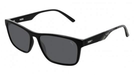 Puma PU0199S Sunglasses, 001 - BLACK with SMOKE lenses