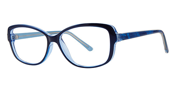 Modern Optical FACTOR Eyeglasses, Blue/Crytsal