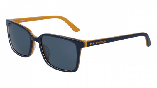 Calvin Klein CK19504S Sunglasses, (415) NAVY/MAIZE