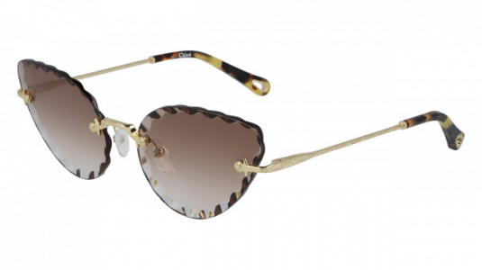 Chloé CE157S Sunglasses, (742) GOLD/GRADIENT BROWN
