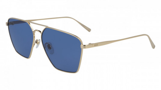 MCM MCM130S Sunglasses, (740) SHINY GOLD/BLUE