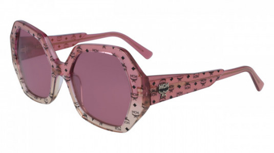 MCM MCM679S Sunglasses, (660) ROSE/HONEY IRIDESCENT VISETOS