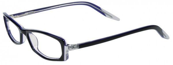 Takumi T9702 Eyeglasses, BLACK/CLEAR VIOLET
