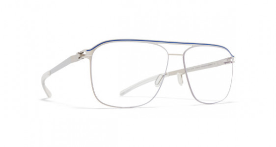 Mykita ADRIANO Eyeglasses, SHINY SILVER/YALE BLUE