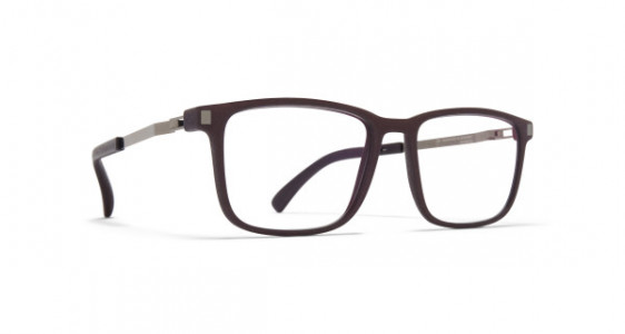Mykita Mylon MATE Eyeglasses, MH25 EBONY BROWN/SHINY GRAPHITE