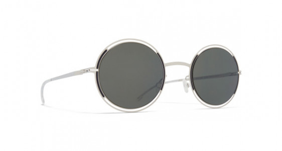 Mykita GISELLE Sunglasses, SILVER/BLACK - LENS: MIRROR BLACK