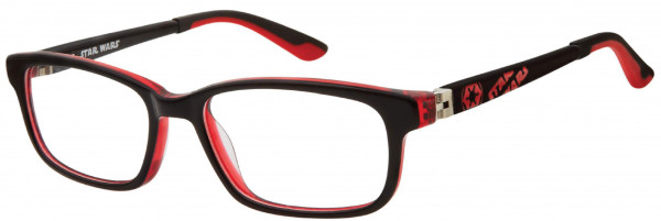 Disney Eyewear Star Wars STE5D Eyeglasses, Black / Red