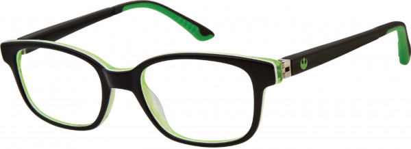 Disney Eyewear Star Wars STE6 Eyeglasses, Black / Green
