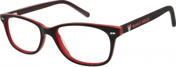 Disney Eyewear Minnie Mouse MEE2B Eyeglasses, Black / Red