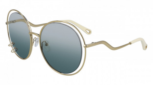 Chloé CE153S Sunglasses, (838) GOLD/GRADIENT PETROL