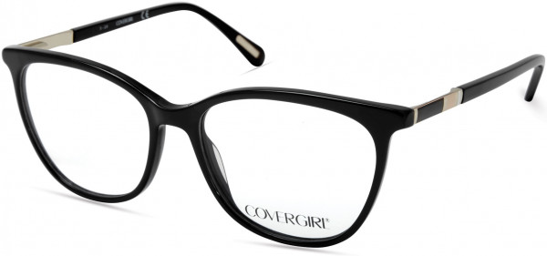 CoverGirl CG4004 Eyeglasses, 001 - Shiny Black