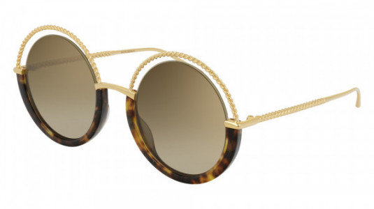 Boucheron BC0084S Sunglasses, 002 - GOLD with BROWN lenses