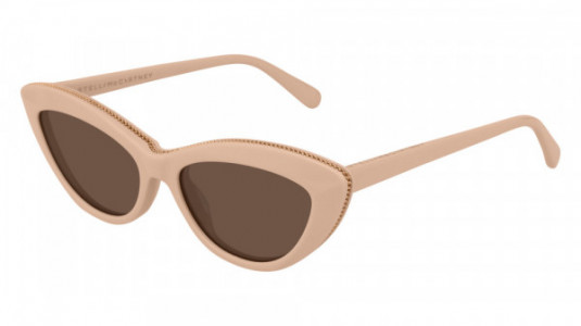 Stella McCartney SC0187S Sunglasses, 003 - PINK with BROWN lenses