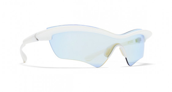 Mykita MMECHO005 Sunglasses, MD29 WHITE - LENS: YELLOW FLASH MM SHIELD