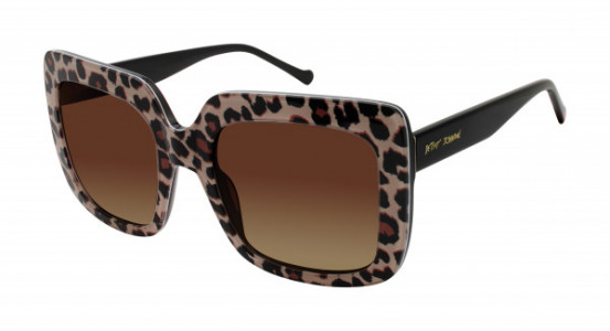 Betsey Johnson Bed of Rose Sunglasses, Leopard