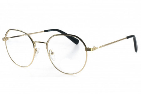 Eyecroxx EC580M Eyeglasses, C1 Gold Black