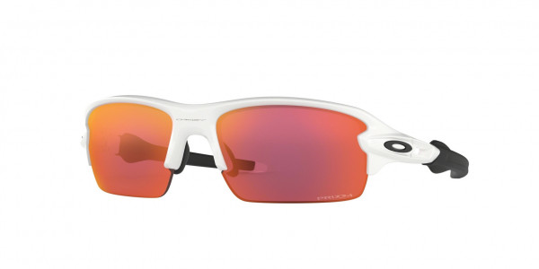 Oakley OJ9005 FLAK XS Sunglasses, 900504 FLAK XS POLISHED WHITE PRIZM F (WHITE)