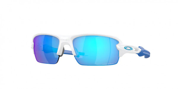 Oakley OJ9005 FLAK XS Sunglasses, 900516 FLAK XS MATTE WHITE PRIZM SAPP (WHITE)
