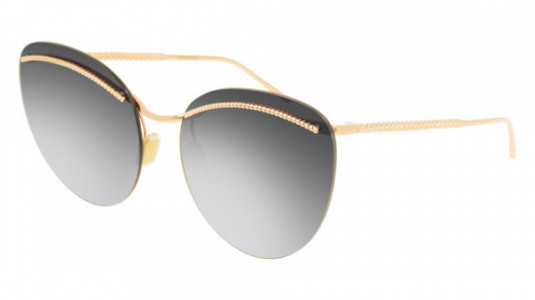 Boucheron BC0085S Sunglasses, 001 - GOLD with GREY lenses