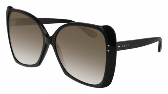Gucci GG0471S Sunglasses, 001 - BLACK with BROWN lenses