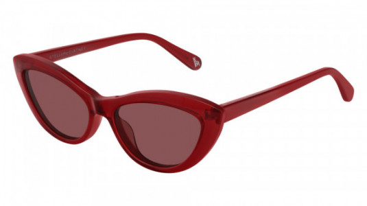 Stella McCartney SK0050S Sunglasses, 004 - BURGUNDY with RED lenses