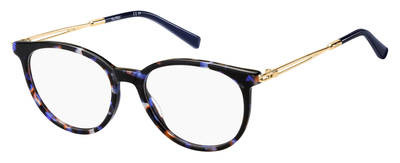 Max Mara Mm 1384 Eyeglasses, 0JBW(00) Blue Havana