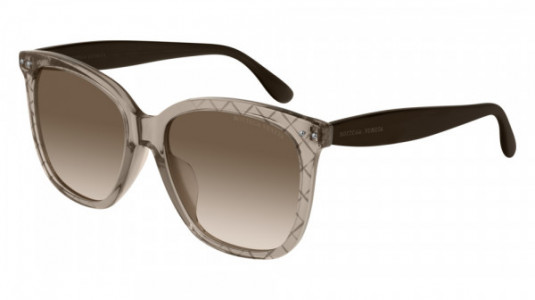 Bottega Veneta BV0252SA Sunglasses, 002 - BROWN with BROWN lenses