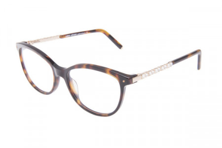 Azzaro AZ35061 Eyeglasses, C2 BLACK/GOLD