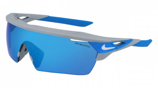 Nike NIKE HYPERFORCE ELITE XL M EV1188 Sunglasses, (014) MT WOLF GRY/GRY W/ BLUE MIR