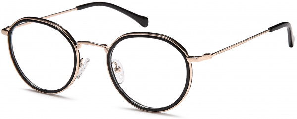 Di Caprio DC333 Eyeglasses, Black Gold