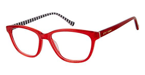 Betsey Johnson DAZZLE Eyeglasses, RED
