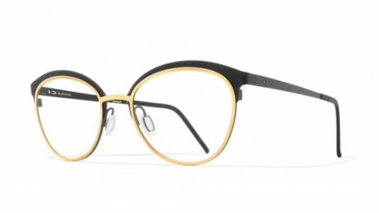 Blackfin Darlington Black Edition Eyeglasses, Black & Light Gold - C1051