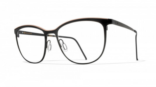 Blackfin Harrisville Black Edition Eyeglasses, Black & Amber Gold - C965
