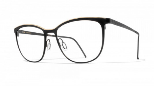 Blackfin Harrisville Black Edition Eyeglasses, Black & Yellow Gold - C962