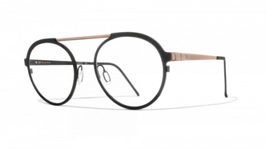 Blackfin Leven Black Edition Eyeglasses, Black & Rose Gold - C963