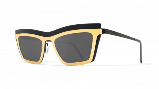 Blackfin Lovers Key Black Edition Sunglasses, Black & Yellow Gold - C968