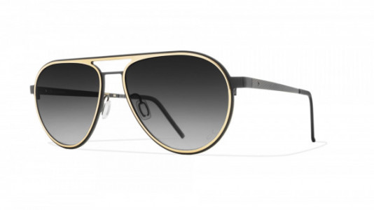 Blackfin Neptune Beach Black Edition Sunglasses, Black & Light Gold - C1040