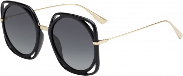 Christian Dior Diordirection Sunglasses, 02M2 Black Gold