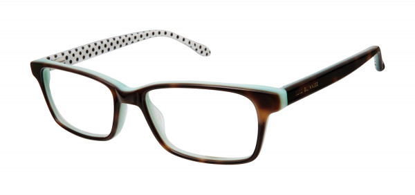 Lulu Guinness L920 Eyeglasses, Tortoise Mint With Black/White Print (TOR)