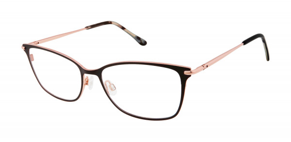 Lulu Guinness L790 Eyeglasses, Black/Rose Gold (BLK)